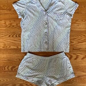 Roller Rabbit short pajamas PJ size M disco hearts